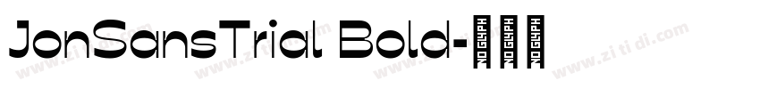 JonSansTrial Bold字体转换